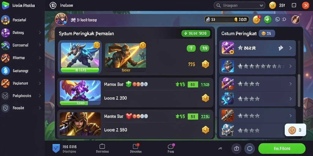 Tampilan utama yang menarik dan penuh warna.