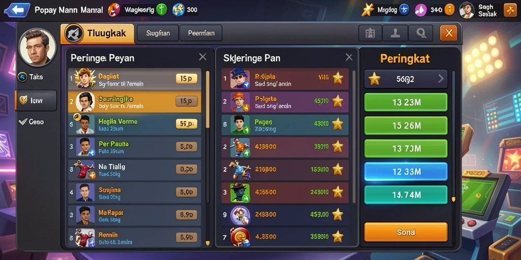 Screenshot menunjukkan karakter utama dalam aksi penuh.