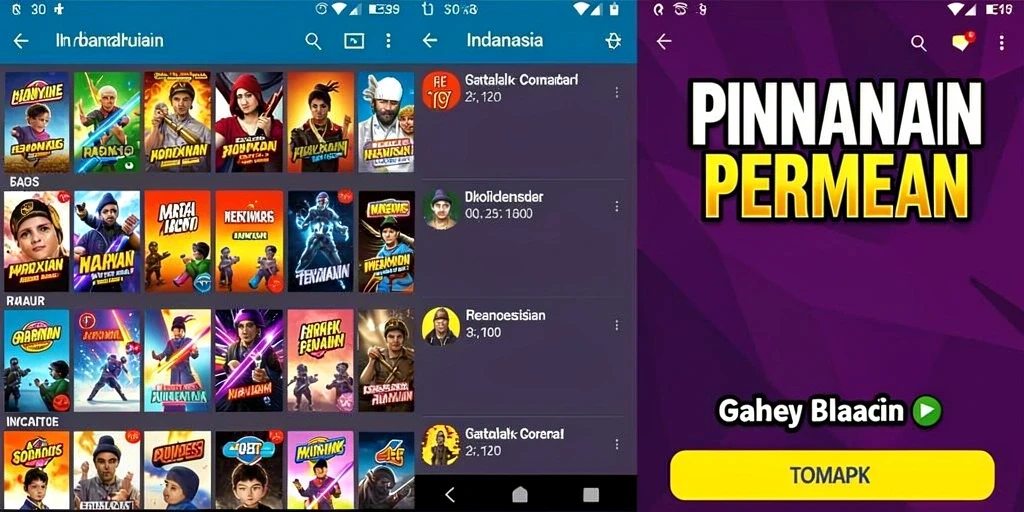 Tangkapan layar dari antarmuka utama NABOB77.