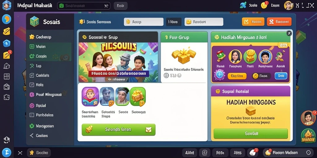 Tampilan menu utama yang menarik dan ramah pengguna.