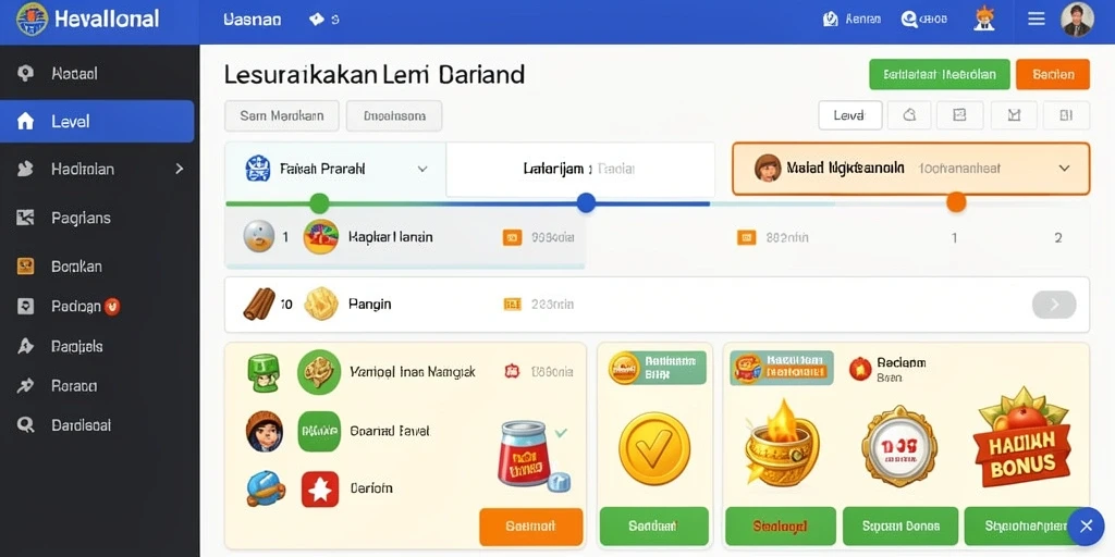 Tampilan menu utama yang menarik.